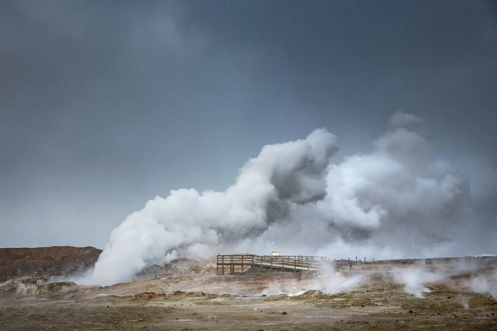 Gunnuhver hot spring at Reykjanes peninsula