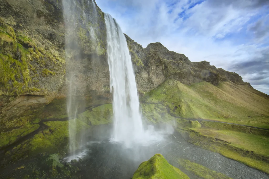 Seljalandsfoss waterfall south coast