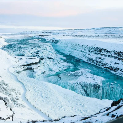 Gullfoss, Golden Waterfall, Golden circle tour in Iceland