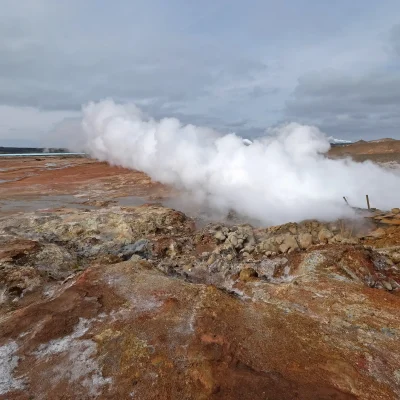 Gunnuhver hot spring at Reykjanes peninsula