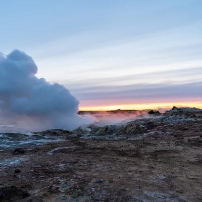 Gunnuhver hot spring at Reykjanes peninsula
