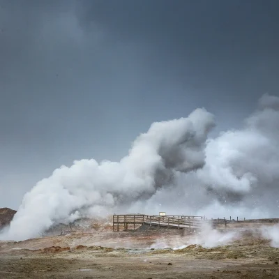 Gunnuhver hot spring at Reykjanes peninsula