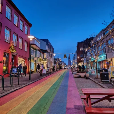 Reykjavík Skólavörðustígur, rainbow street