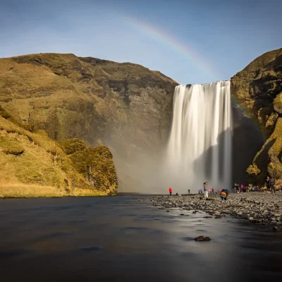 Skógafoss waterfall, south coast.